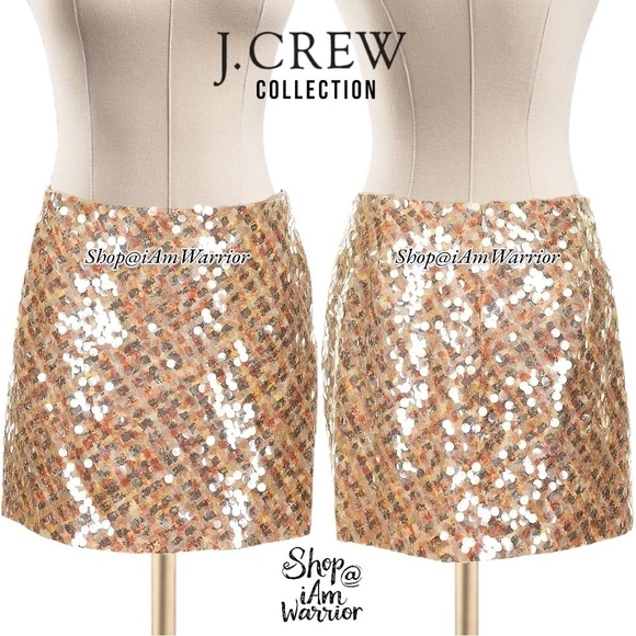 J.Crew Collection RARE NWT paillettes embellished mini skirt *shop@iamwarrior - Picture 5 of 13